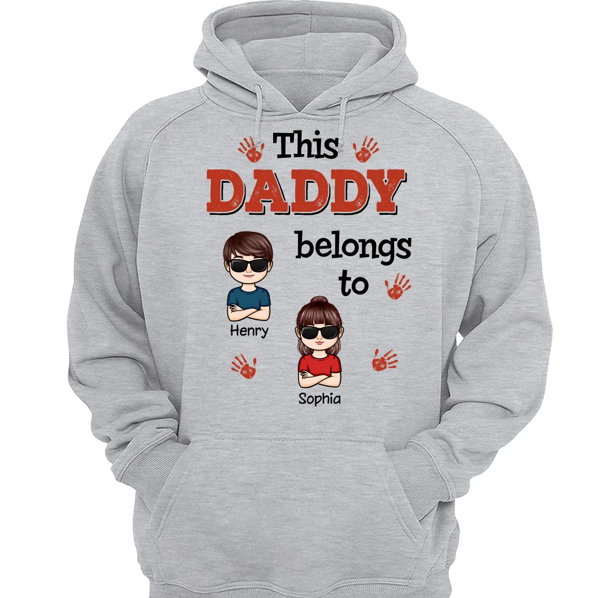 This Daddy Grandpa Belongs To Crossed Arm Kids Personalized Shirt - Image 3