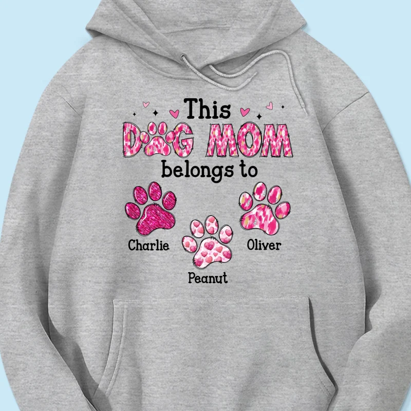This Dog Mom Belongs To Personalized Shirt, Gift For Dog Lovers, Dog Moms - Image 15