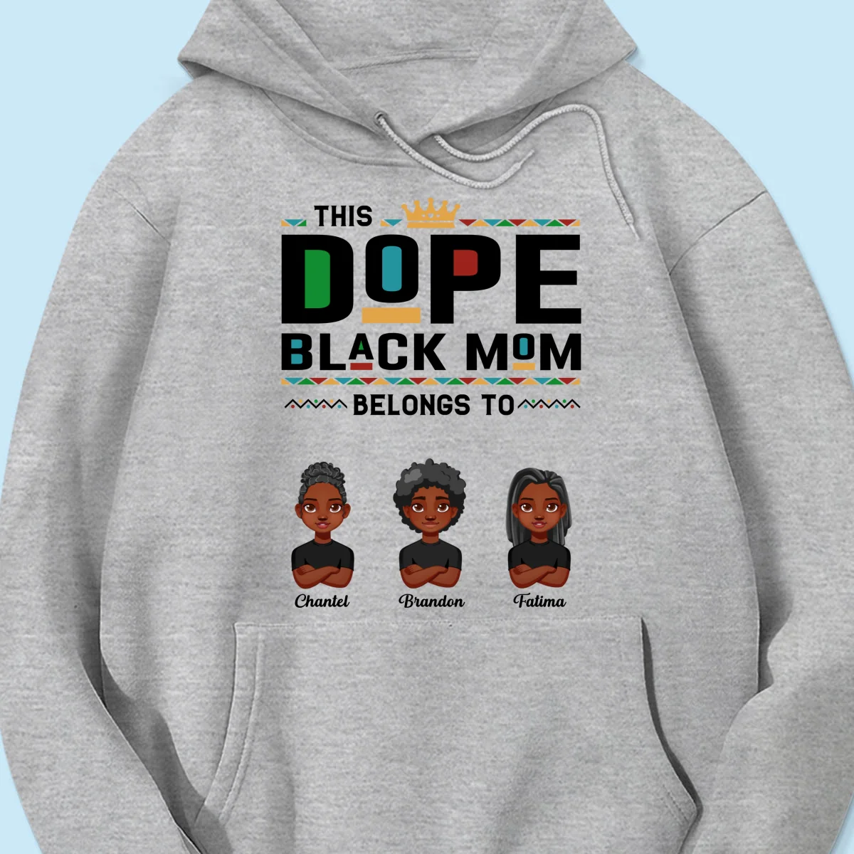 This Dope Black Mom Dad Belongs To Cute Vector Kids Personalized Shirt - Image 16