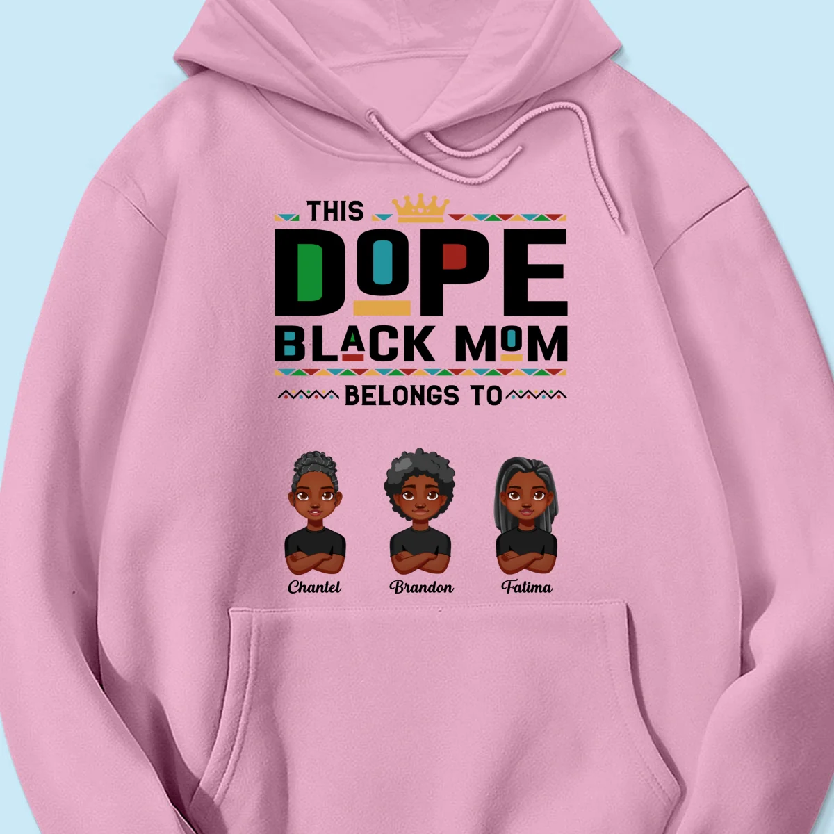 This Dope Black Mom Dad Belongs To Cute Vector Kids Personalized Shirt - Image 17