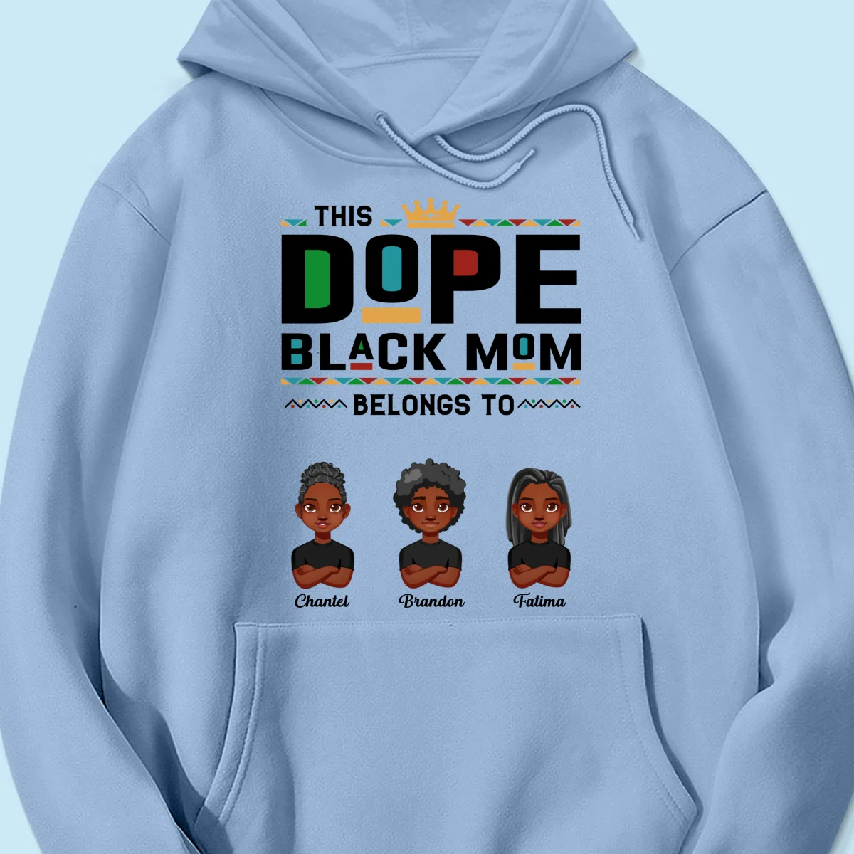 This Dope Black Mom Dad Belongs To Cute Vector Kids Personalized Shirt - Image 18