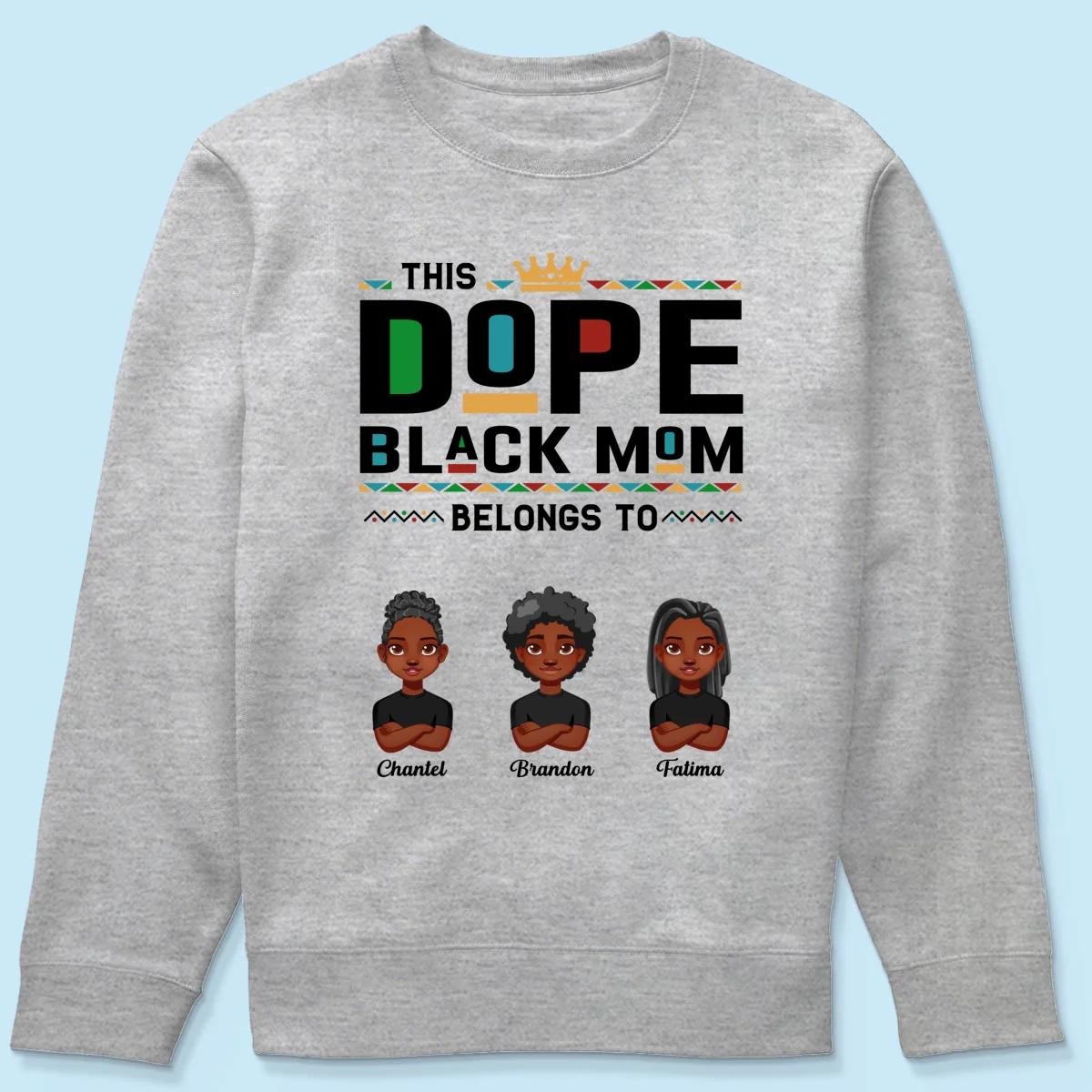 This Dope Black Mom Dad Belongs To Cute Vector Kids Personalized Shirt - Image 20