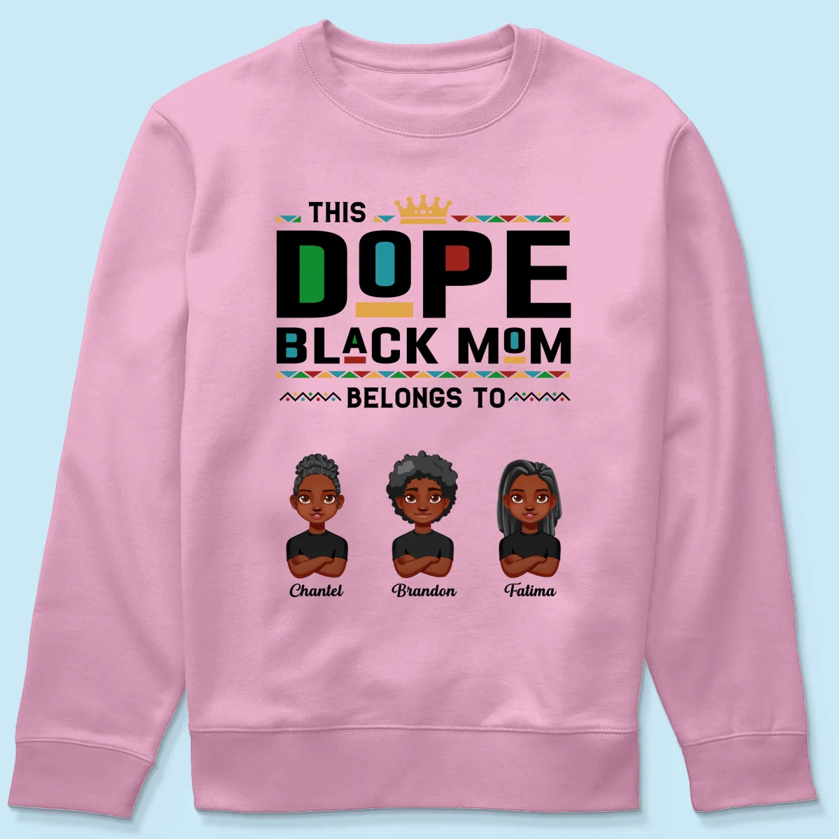 This Dope Black Mom Dad Belongs To Cute Vector Kids Personalized Shirt - Image 21