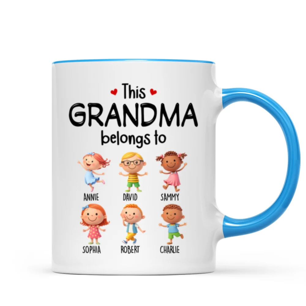 This Grandma Belongs to Cute Grandkids - Personalized Mug - Heartfelt Gift for Grandma - Image 13