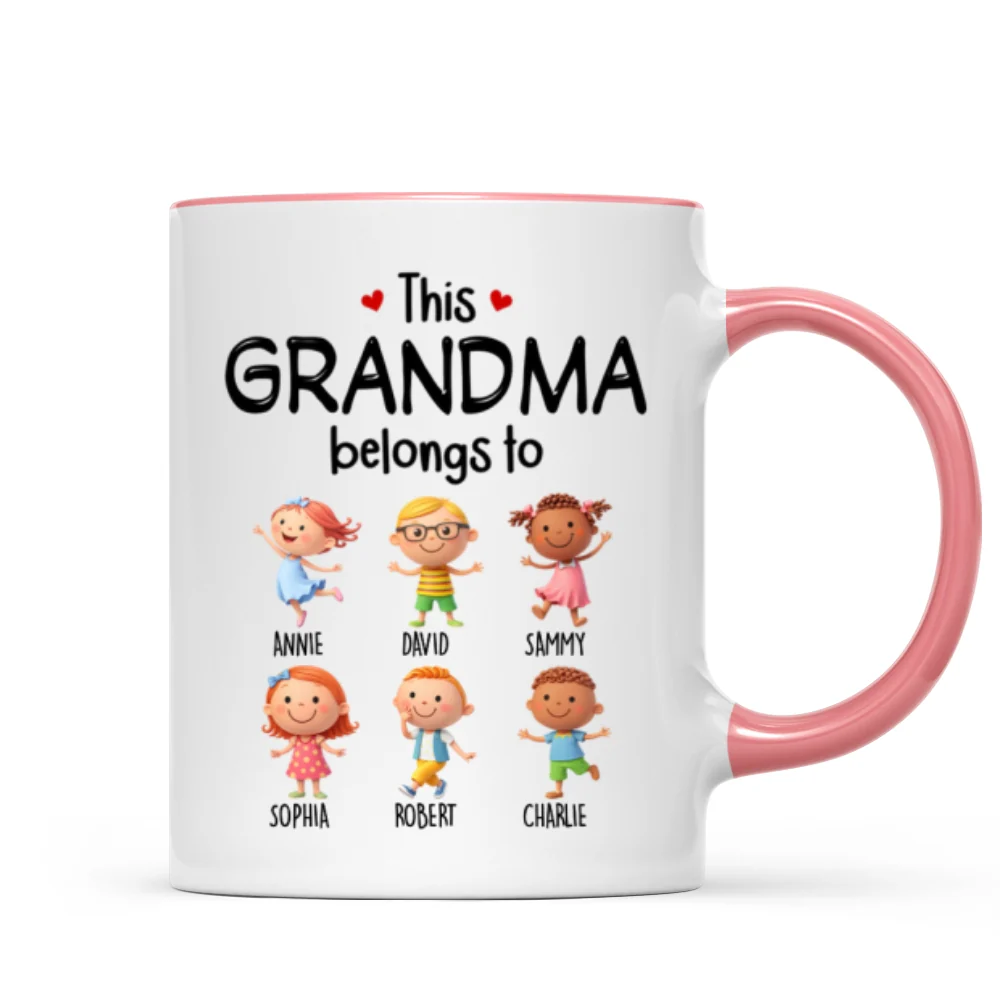 This Grandma Belongs to Cute Grandkids - Personalized Mug - Heartfelt Gift for Grandma - Image 14