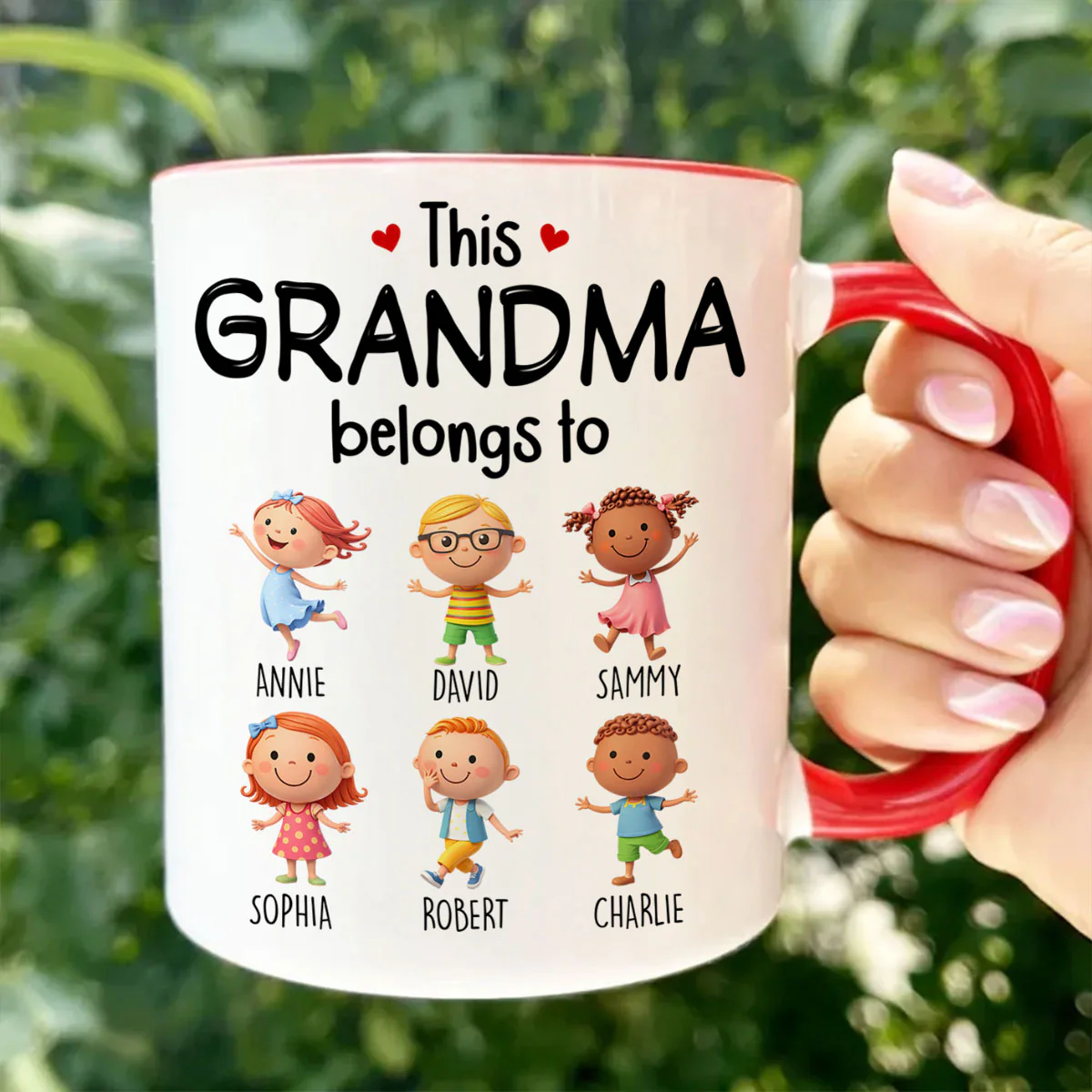 This Grandma Belongs to Cute Grandkids - Personalized Mug - Heartfelt Gift for Grandma - Image 7