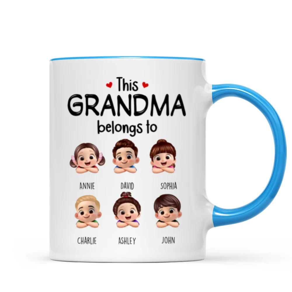 This Grandma Belongs to Cute Grandkids - Personalized Mug - Heartfelt Mother's Day Gift for Grandma - Image 10