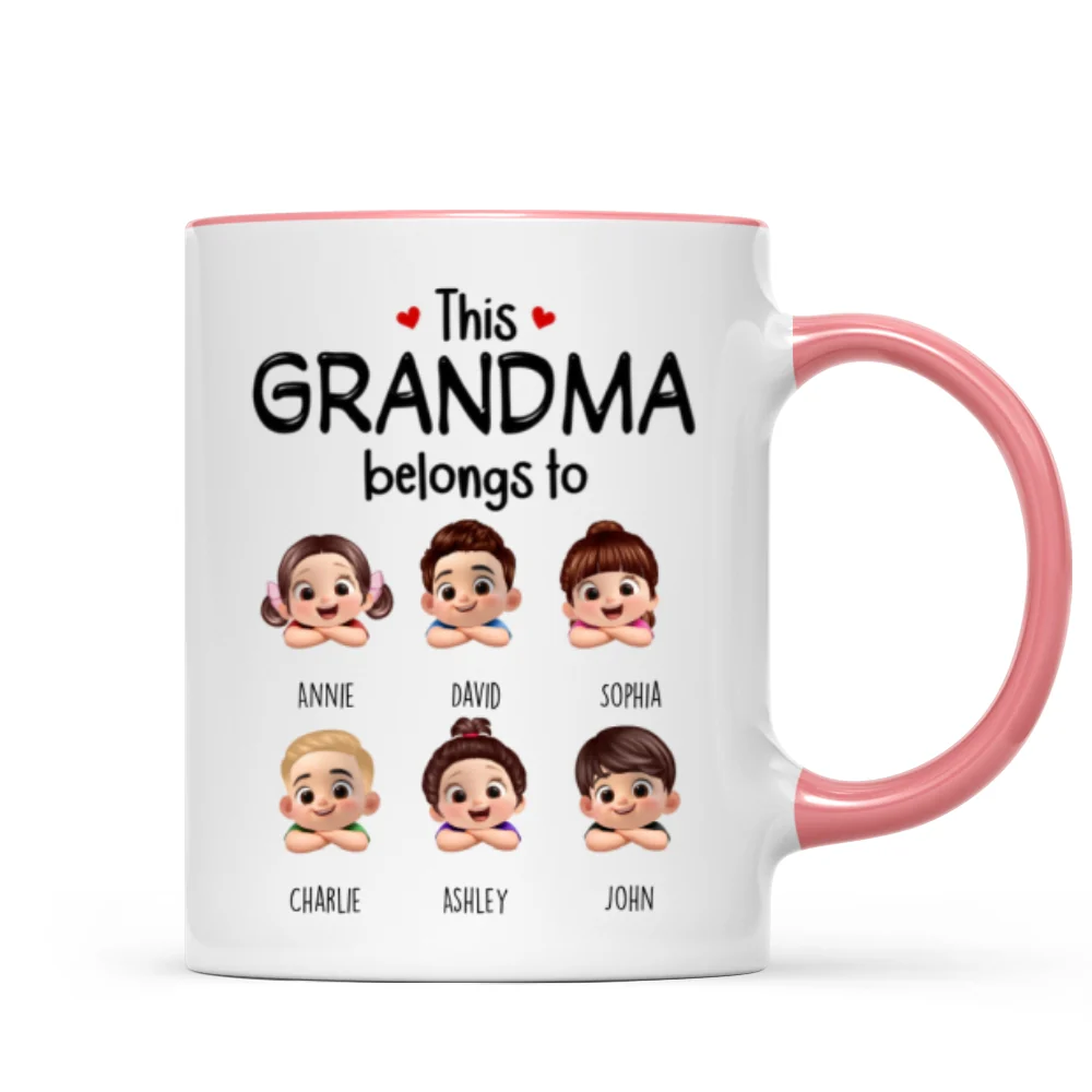 This Grandma Belongs to Cute Grandkids - Personalized Mug - Heartfelt Mother's Day Gift for Grandma - Image 11