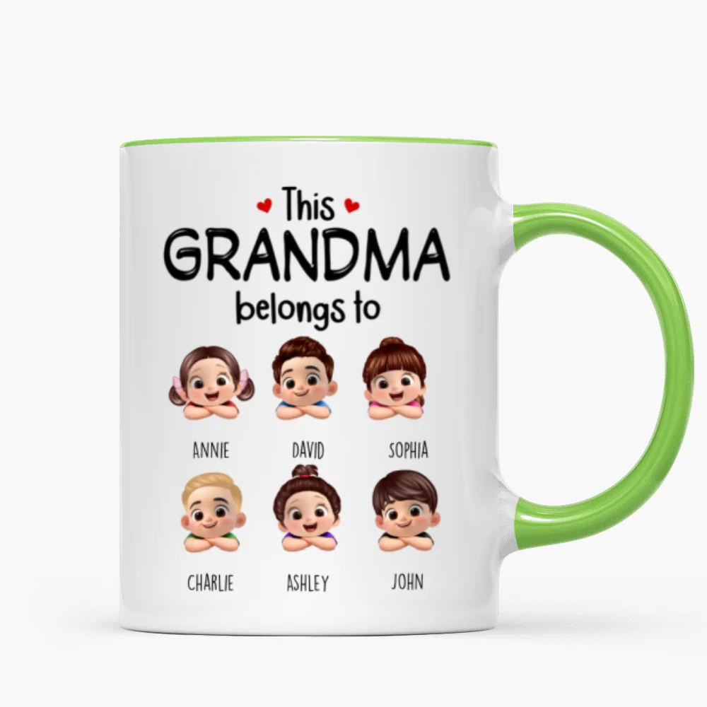 This Grandma Belongs to Cute Grandkids - Personalized Mug - Heartfelt Mother's Day Gift for Grandma - Image 12