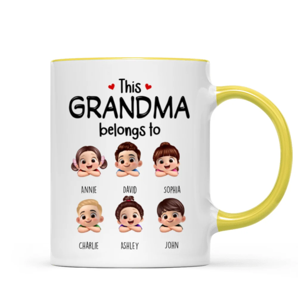 This Grandma Belongs to Cute Grandkids - Personalized Mug - Heartfelt Mother's Day Gift for Grandma - Image 14