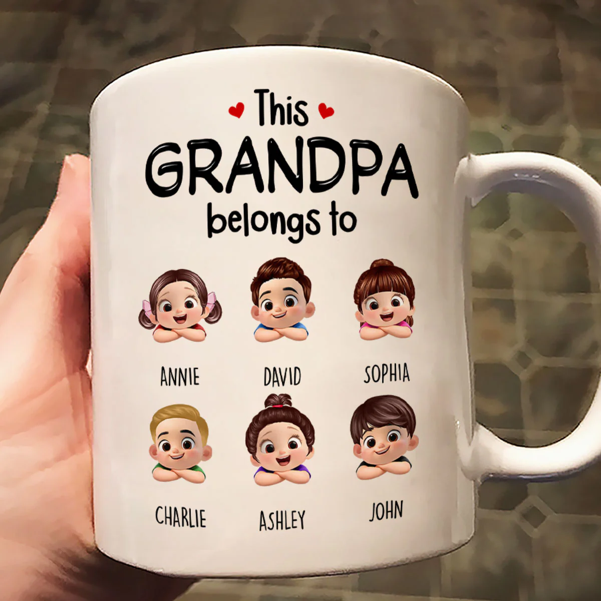 This Grandma Belongs to Cute Grandkids - Personalized Mug - Heartfelt Mother's Day Gift for Grandma - Image 2