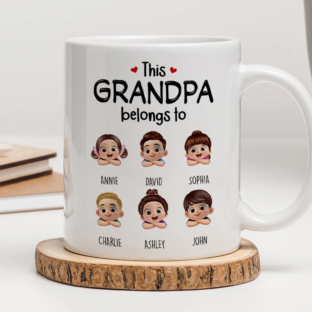 This Grandma Belongs to Cute Grandkids - Personalized Mug - Heartfelt Mother's Day Gift for Grandma - Image 4