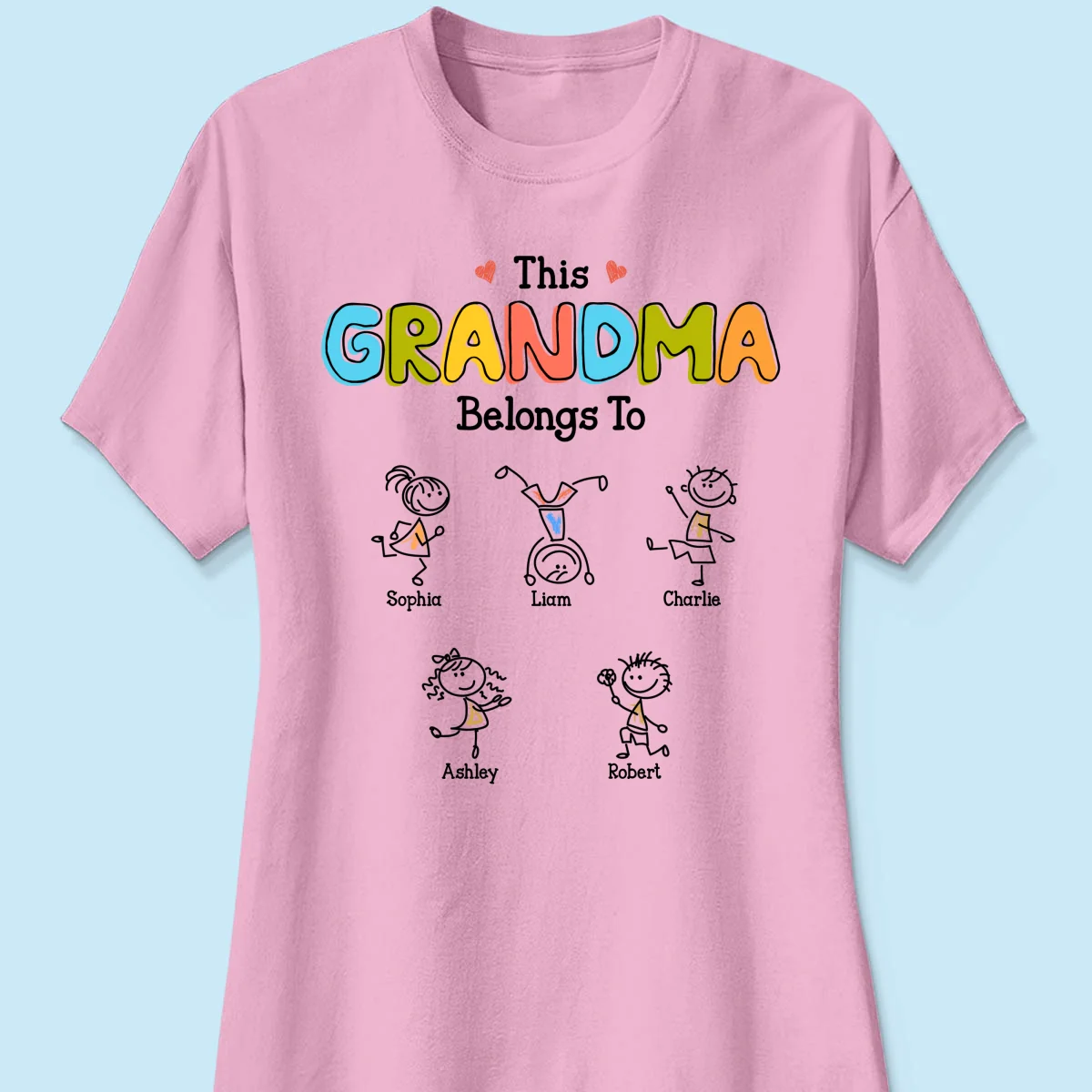 This Grandma Belongs To Drawing Personalized Shirt - Image 14
