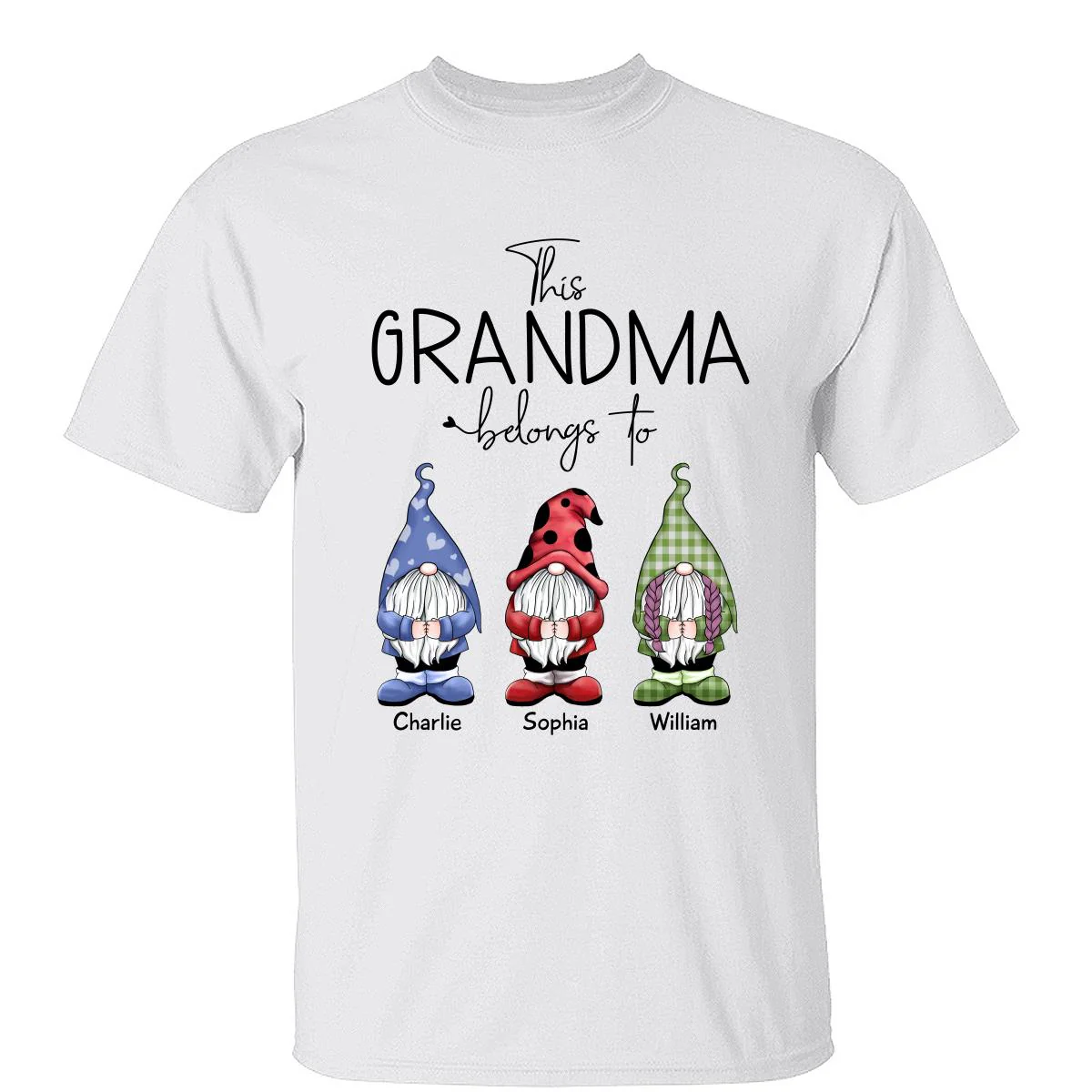 This Grandma Belongs To Little Gnomes Personalized Shirt