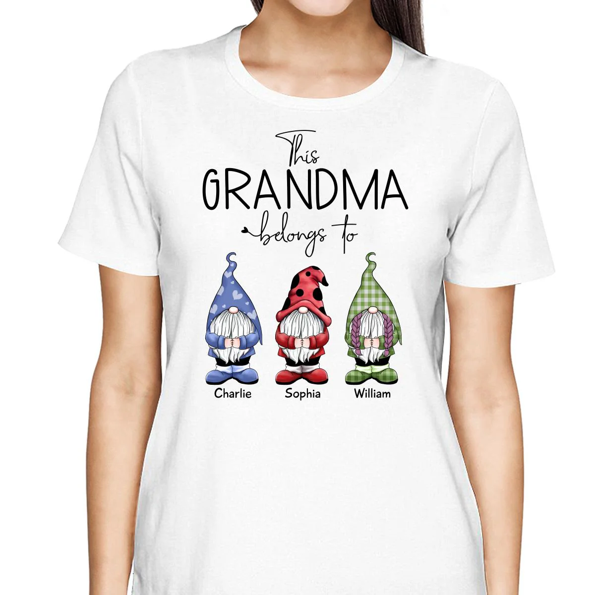 This Grandma Belongs To Little Gnomes Personalized Shirt - Image 2