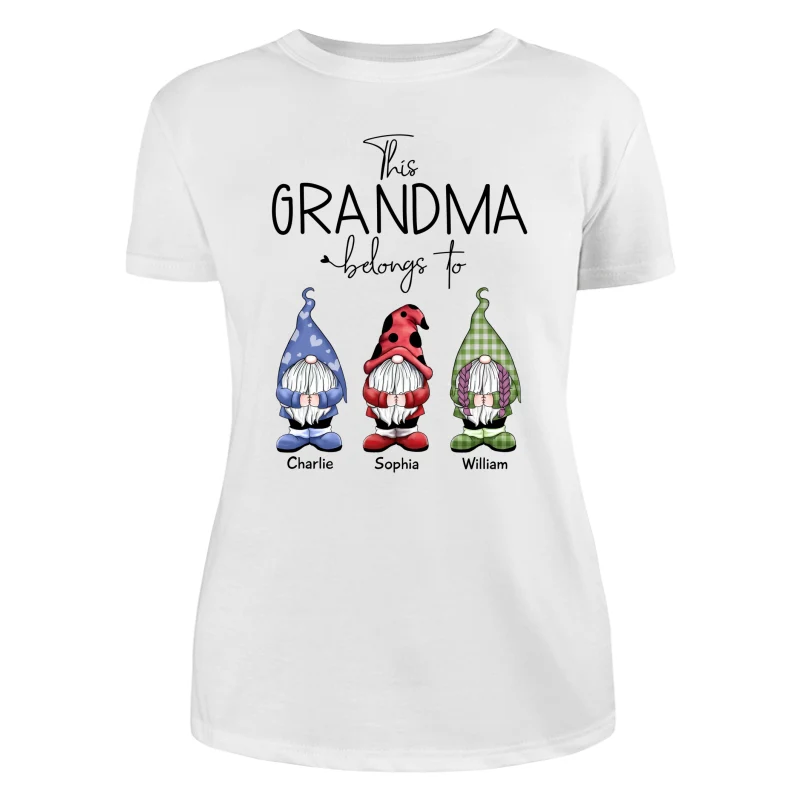This Grandma Belongs To Little Gnomes Personalized Shirt - Image 9