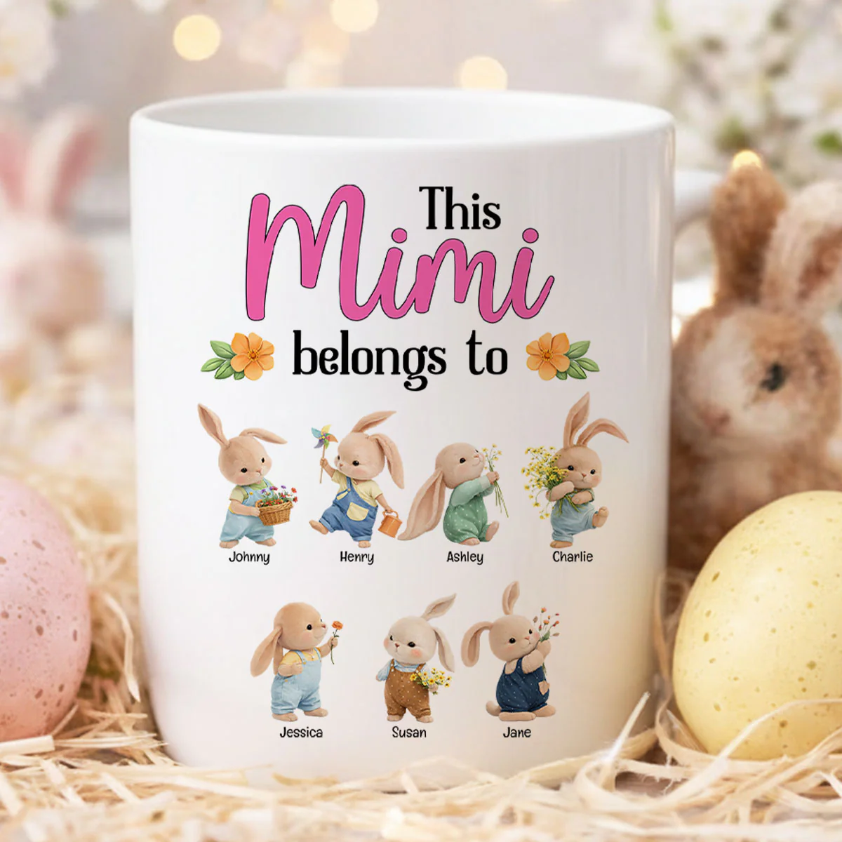 This Grandma Belongs To - Personalized Mug - Easter Gift For Grandma - Image 2
