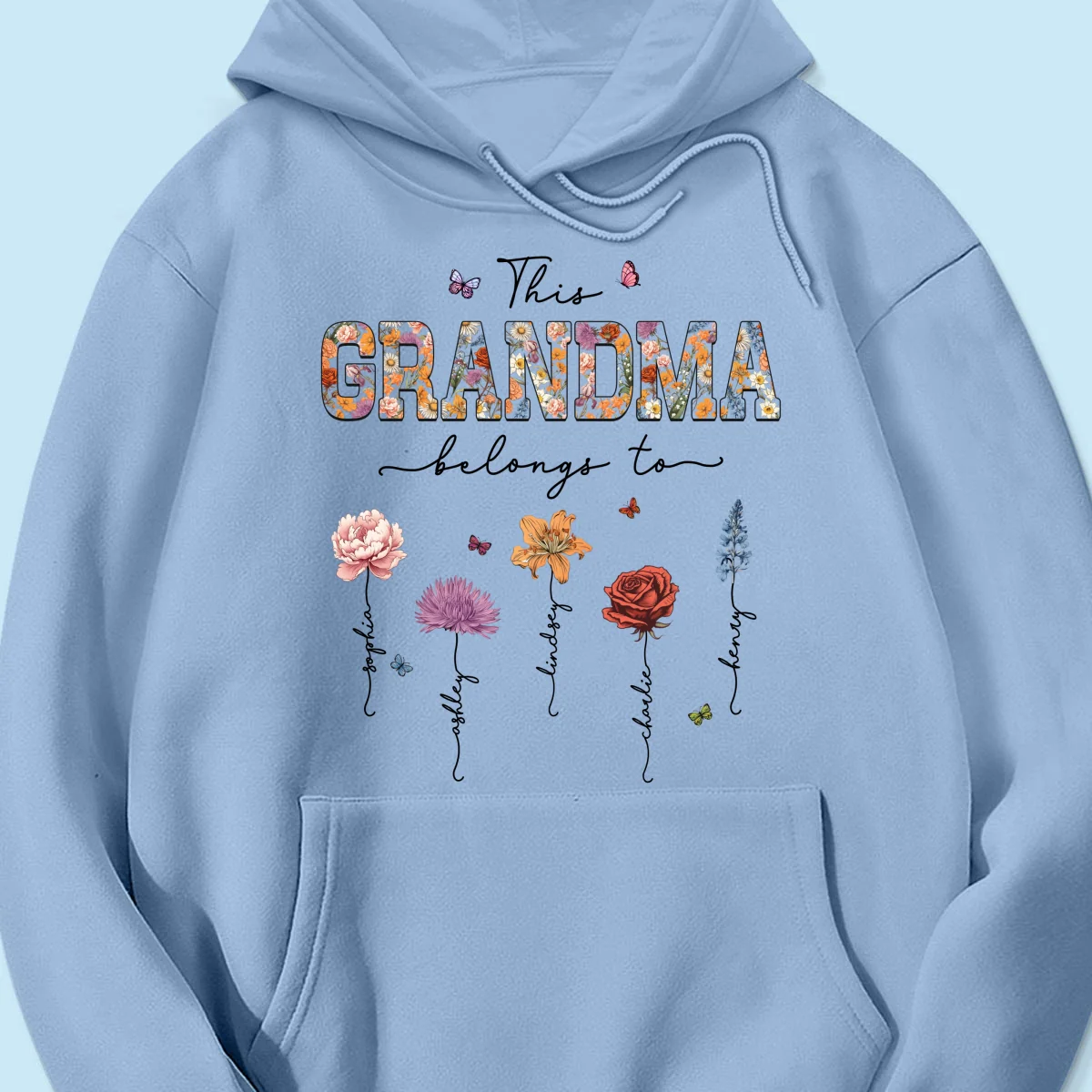 This Grandma Belongs To Vintage Birth Month Flowers Personalized Shirt - Image 18