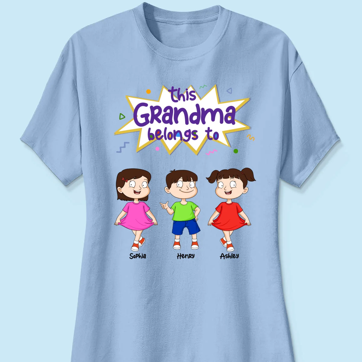 This Grandma Mom Belongs To Adorable Kids Personalized Shirt - Image 14