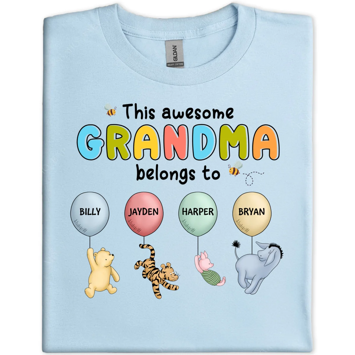 Bring Storytime to Life - Show Your Pride On a Timeless 'Winnie The Pooh' Shirt - Customized By You, Gift For Grandma, Gift For Mom - Image 13