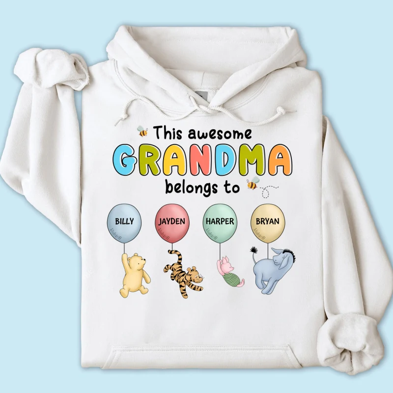 Bring Storytime to Life - Show Your Pride On a Timeless 'Winnie The Pooh' Shirt - Customized By You, Gift For Grandma, Gift For Mom - Image 14