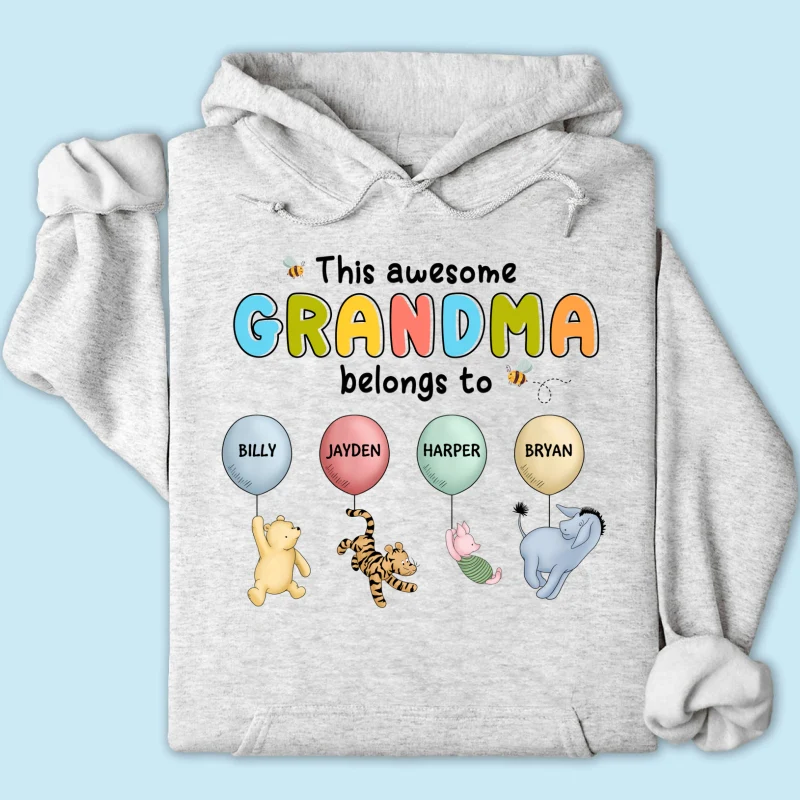 Bring Storytime to Life - Show Your Pride On a Timeless 'Winnie The Pooh' Shirt - Customized By You, Gift For Grandma, Gift For Mom - Image 15