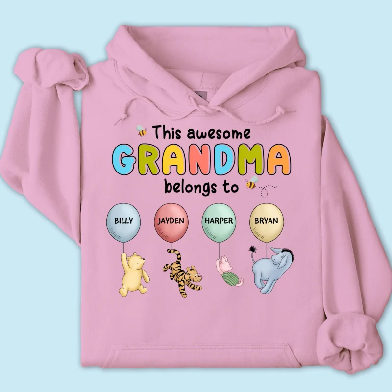 Bring Storytime to Life - Show Your Pride On a Timeless 'Winnie The Pooh' Shirt - Customized By You, Gift For Grandma, Gift For Mom - Image 18