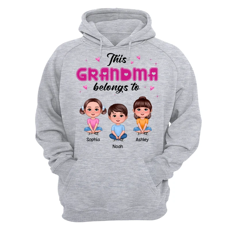 This Grandma Mom Belongs To Pretty Doll Kids Personalized Shirt - Image 14