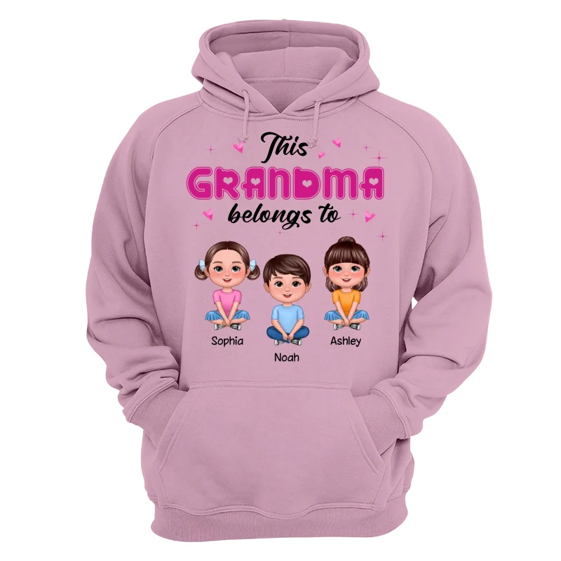 This Grandma Mom Belongs To Pretty Doll Kids Personalized Shirt - Image 15