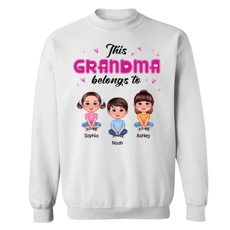 This Grandma Mom Belongs To Pretty Doll Kids Personalized Shirt - Image 17