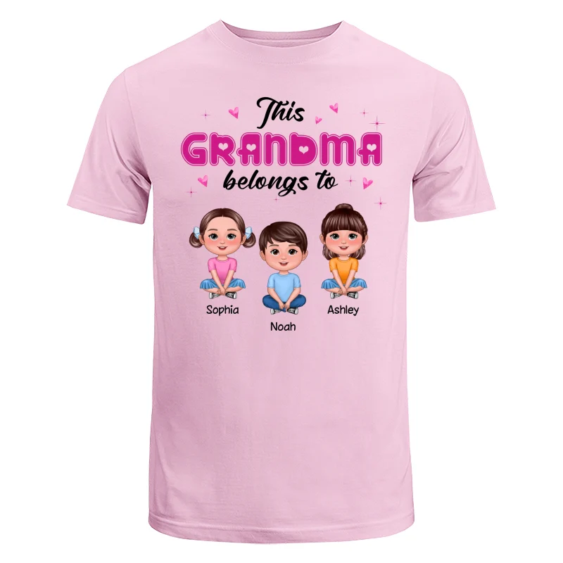 This Grandma Mom Belongs To Pretty Doll Kids Personalized Shirt - Image 7