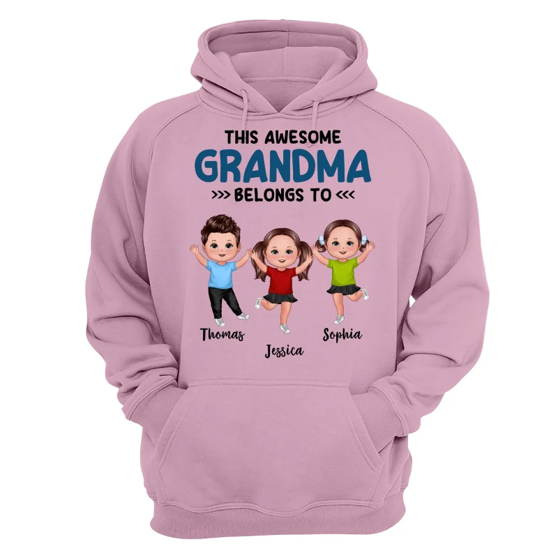 This Grandma Mom Dad Grandpa Belongs To Happy Kids Personalized Shirt - Image 15