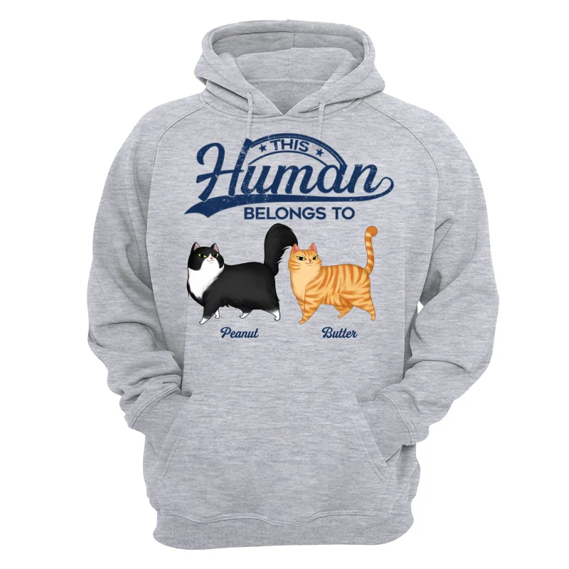 This Human Belongs To Cartoon Walking Cat Personalized Shirt - Image 10