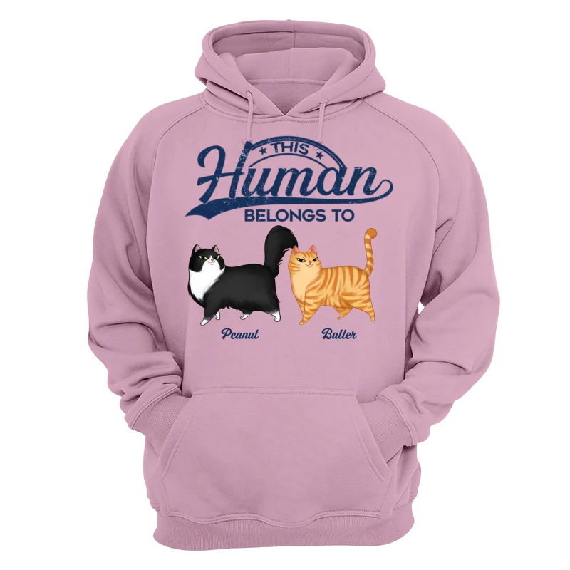This Human Belongs To Cartoon Walking Cat Personalized Shirt - Image 11