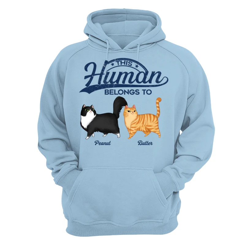 This Human Belongs To Cartoon Walking Cat Personalized Shirt - Image 12
