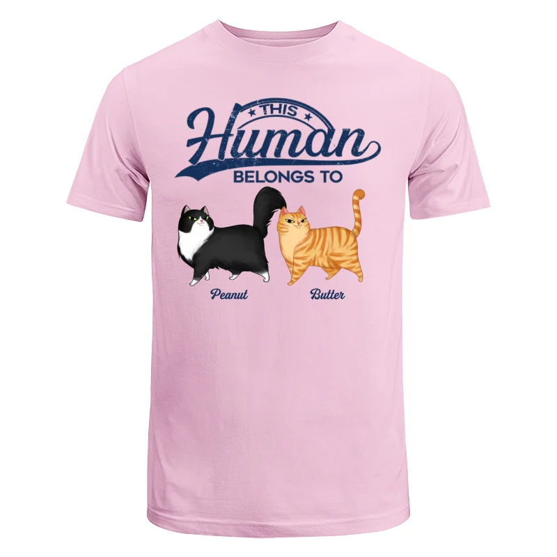 This Human Belongs To Cartoon Walking Cat Personalized Shirt - Image 3
