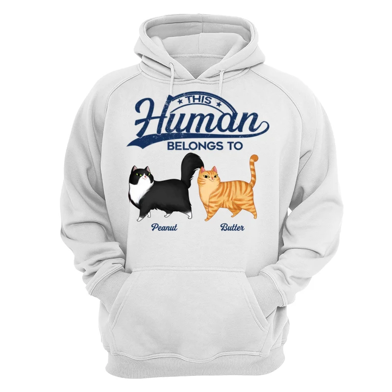 This Human Belongs To Cartoon Walking Cat Personalized Shirt - Image 9