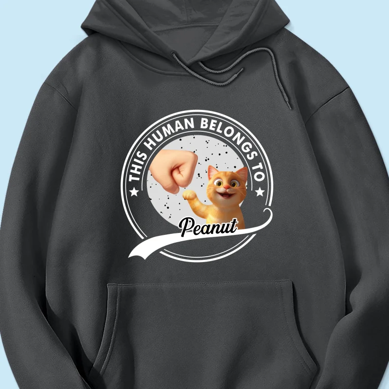 This Human Belongs To Cats Personalized Shirt, Gift for Cat Dads - Image 13