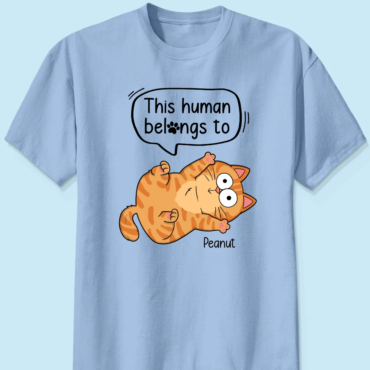 This Human Belongs To Naughty Cats Personalized Shirt - Image 10