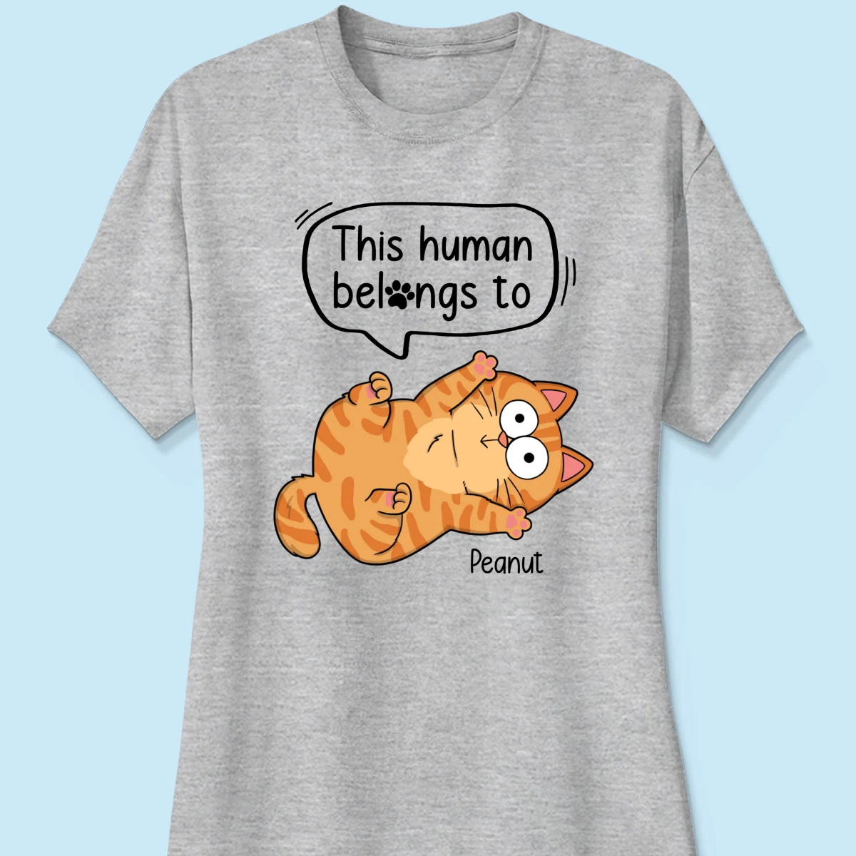 This Human Belongs To Naughty Cats Personalized Shirt - Image 12