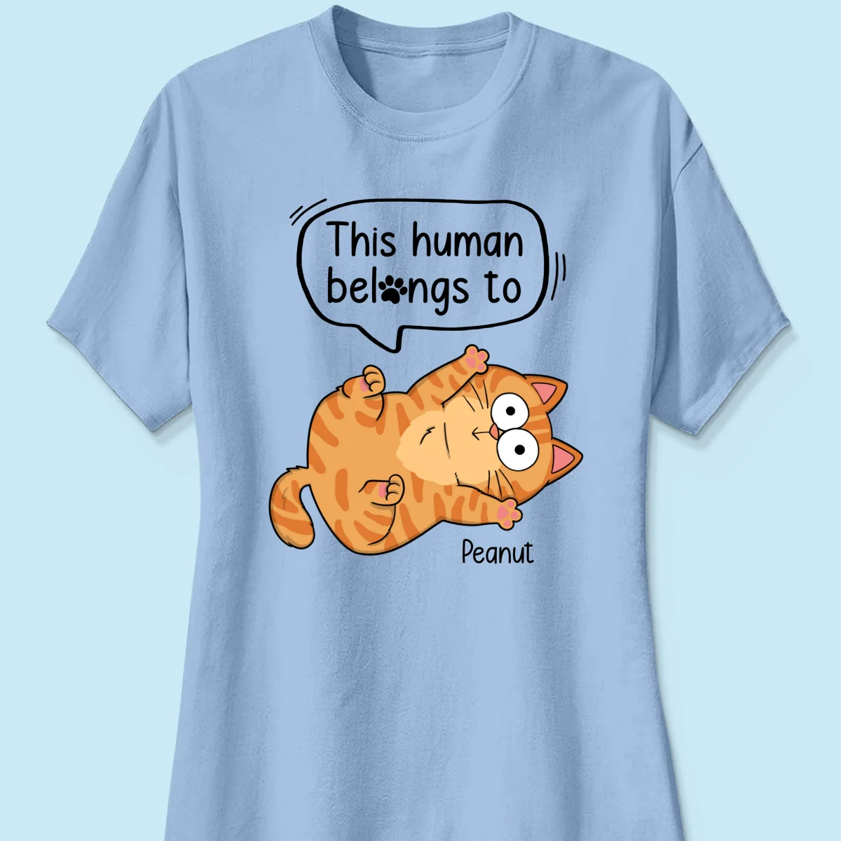 This Human Belongs To Naughty Cats Personalized Shirt - Image 14