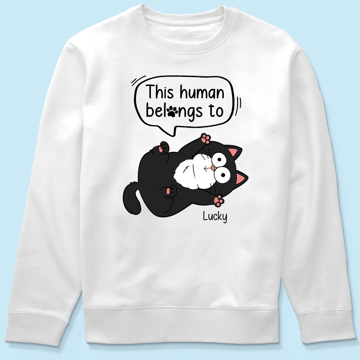 This Human Belongs To Naughty Cats Personalized Shirt - Image 6