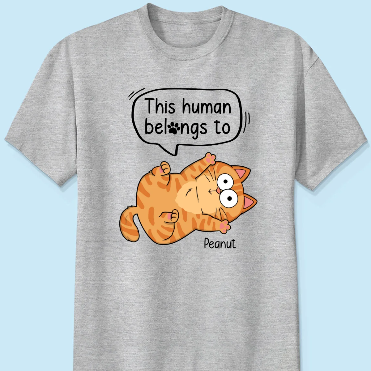 This Human Belongs To Naughty Cats Personalized Shirt - Image 8
