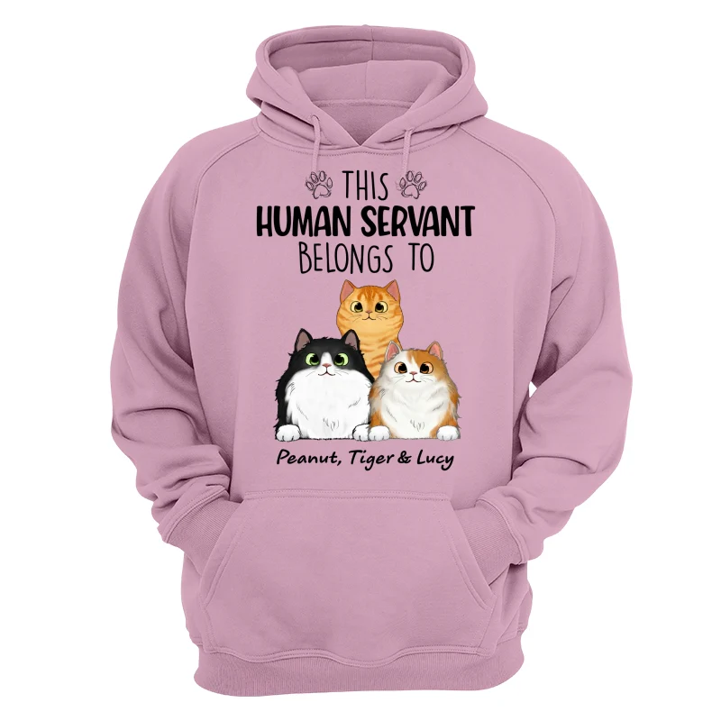 This Human Servants Belongs To Fluffy Cats Personalized Shirt - Image 15