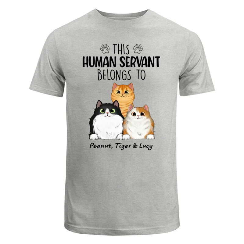 This Human Servants Belongs To Fluffy Cats Personalized Shirt - Image 6