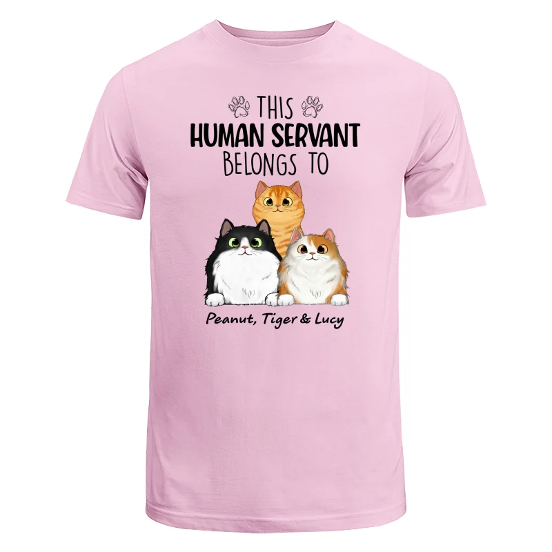 This Human Servants Belongs To Fluffy Cats Personalized Shirt - Image 7