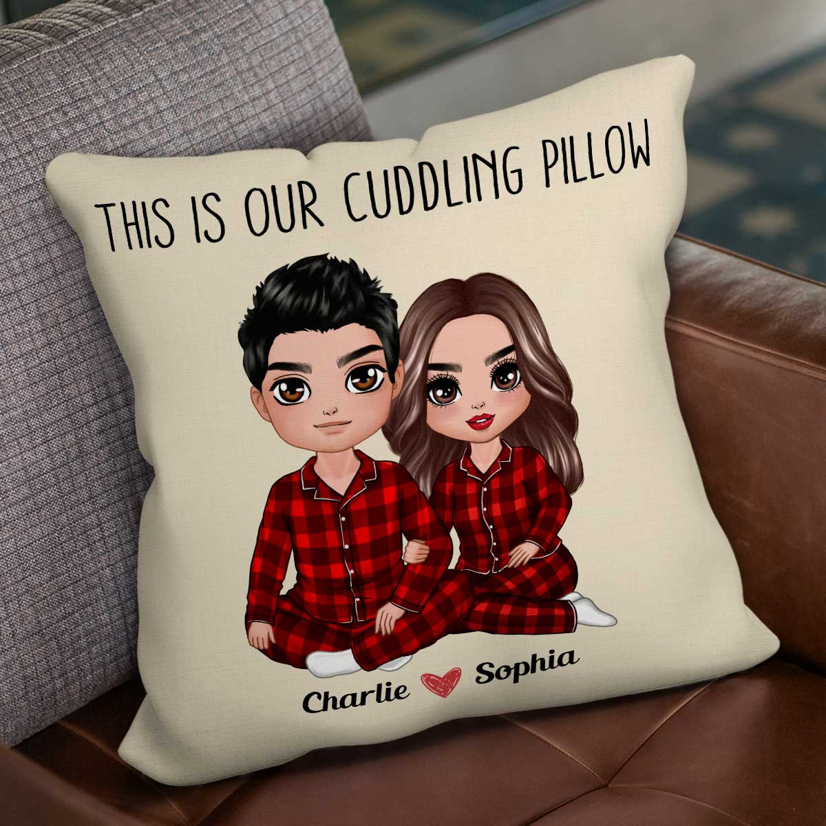This Is Our Cuddling Personalize Pillow - Valentine‘s Day Gift - Gift For Him Gift For Her - Image 2