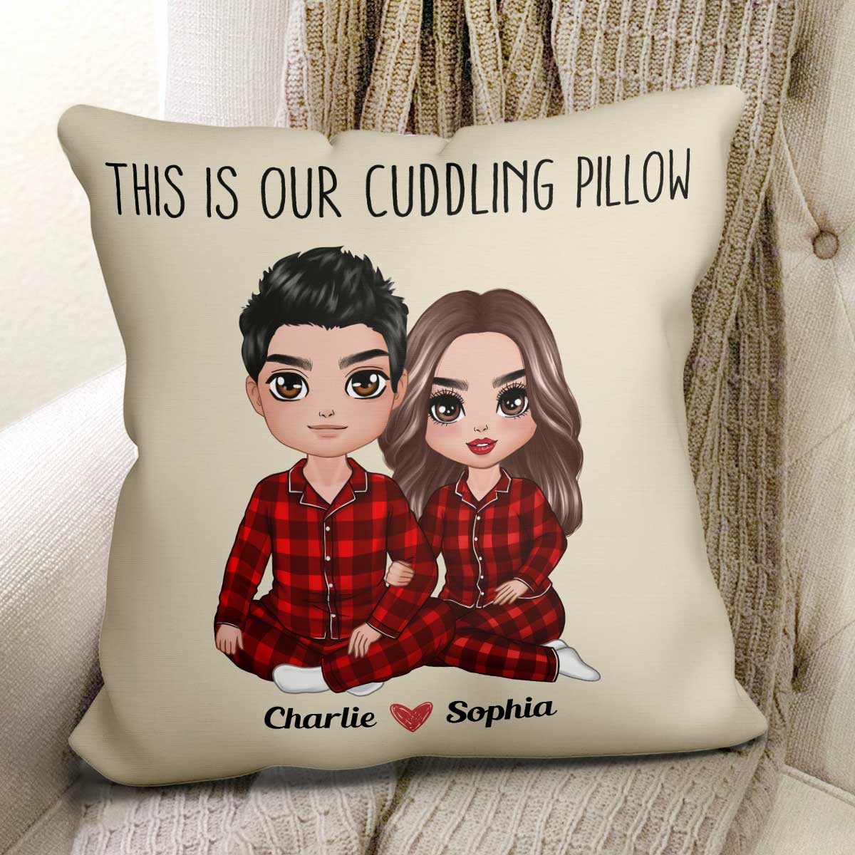This Is Our Cuddling Personalize Pillow - Valentine‘s Day Gift - Gift For Him Gift For Her - Image 3
