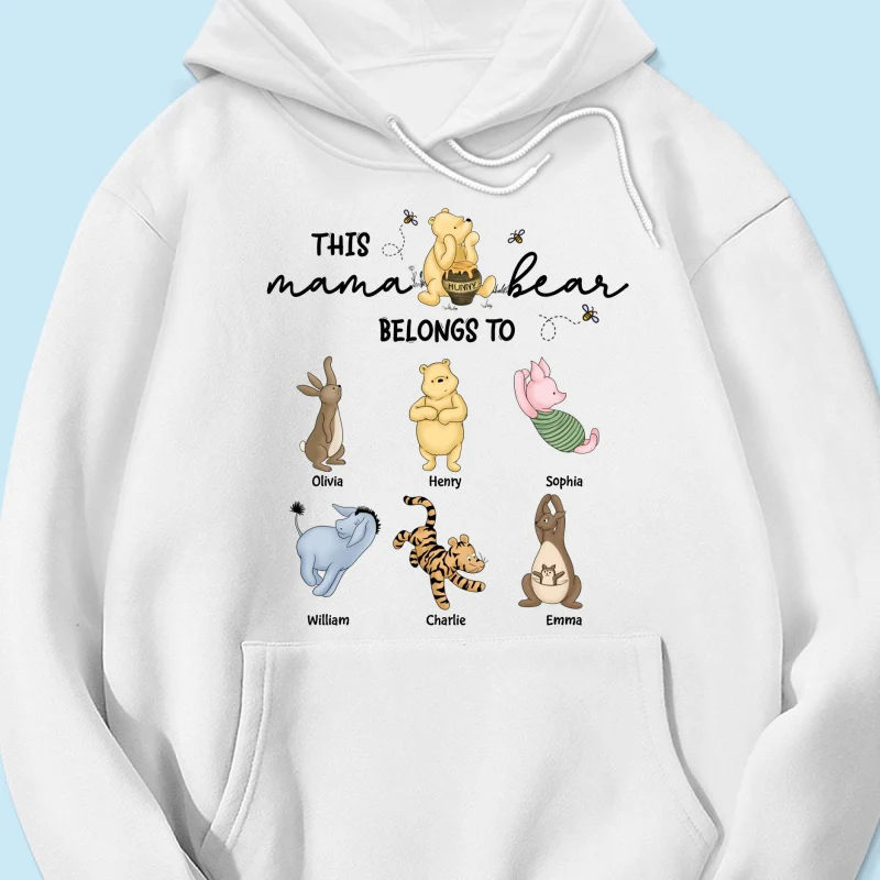 This Mama Bear Belongs To Cute Characters Personalized Shirt, Mother‘s Day Gift For Mom Grandma - Image 14