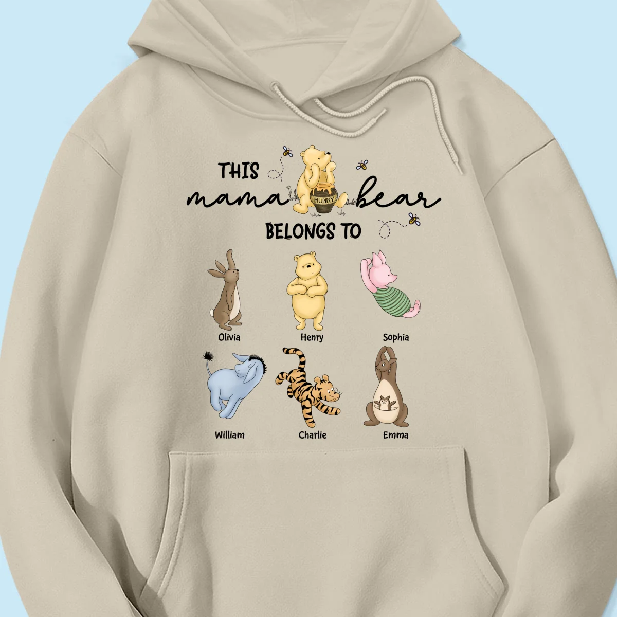 This Mama Bear Belongs To Cute Characters Personalized Shirt, Mother‘s Day Gift For Mom Grandma - Image 16